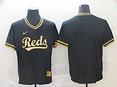 Reds Blank Black Gold Nike Cooperstown Collection Legend V Neck Jersey (1),baseball caps,new era cap wholesale,wholesale hats